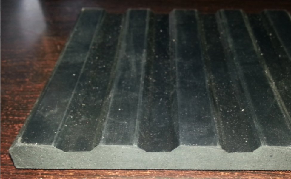 wide rib mat|rubber sheet