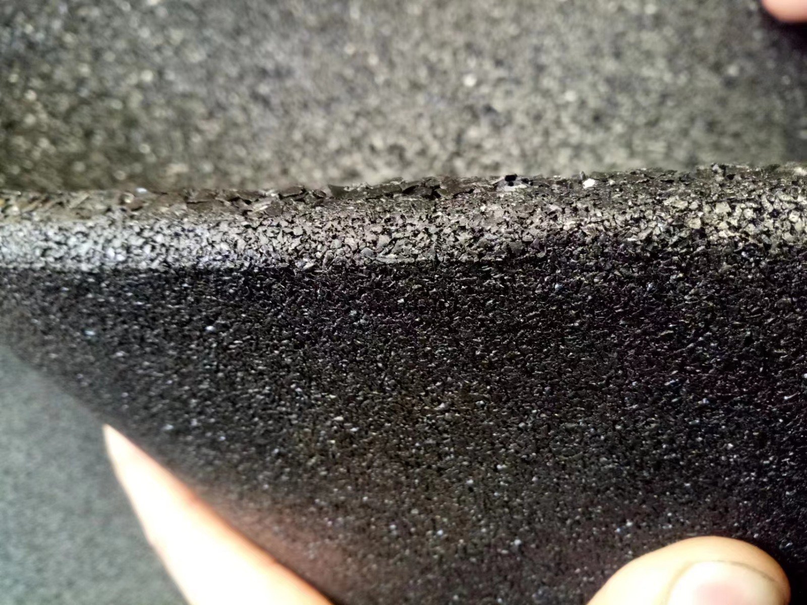 lower density rubber granuel